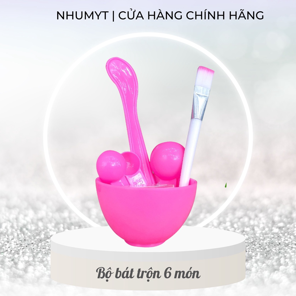 Bộ bát trộn mặt nạ,dụng cụ bát trộn đắp mặt nạ chăm sóc da mặt