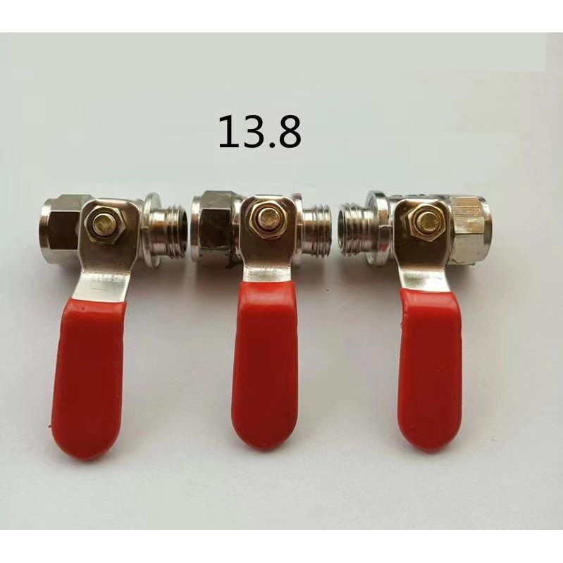 Van khóa bi INOX 304 | Khóa van bi  INOX 304 | 13.8 mm loại tốt chuyên bình xịt điện, rửa xe cao áp