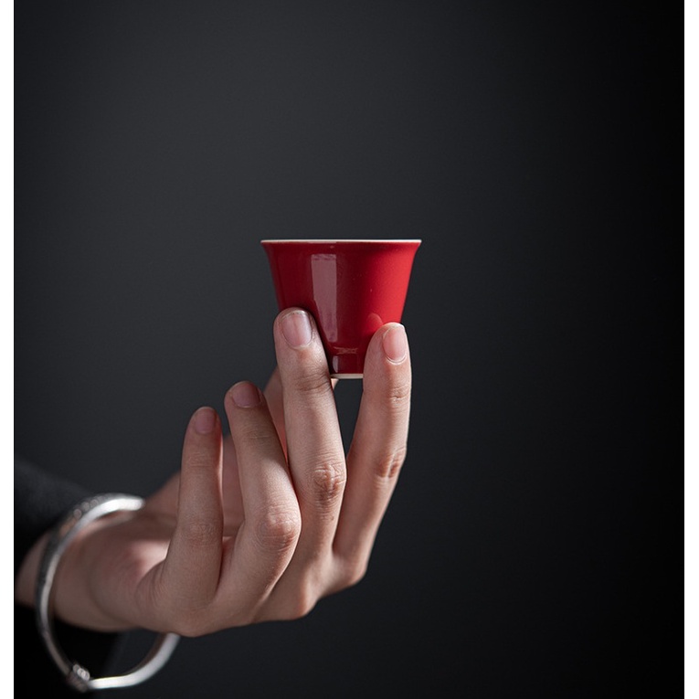 Chén sứ men Thúy Hồng 45ml Vạn Bảo Đường