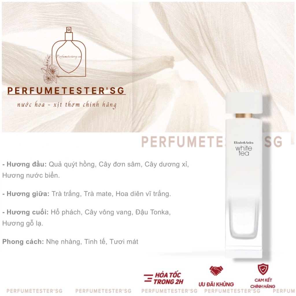 Mẫu thử nước hoa White Tea Elizabeth Arden ⁻ ᴾᴱᴿᶠᵁᴹᴱᵀᴱˢᵀᴱᴿˢᵀᴼᴿᴱˢᴳ ⁻