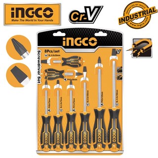 Bộ 8 tua vít đa năng Ingco HKSD0828
