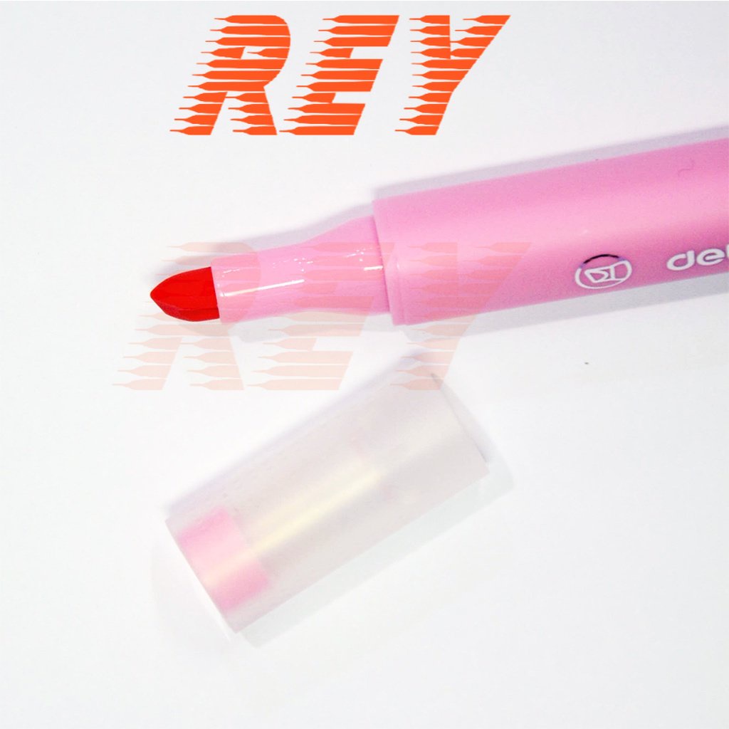 Hộp 6 bút dạ quang highlighter gồm 6 màu macaron Miyou Deli U12-6C