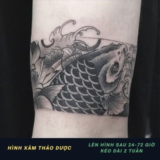 Hình Xăm Tạm Thời 15 Ngày Vòng Tay Cá Chép FUNTATTOO Không Thấm Nước Chống Cọ Xát VT13