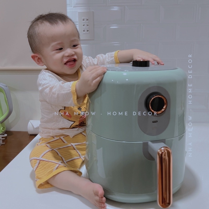 Nồi chiên không dầu 3.5L 1400W Bear QZG-B14D1 - Chính hãng - BH 18 tháng