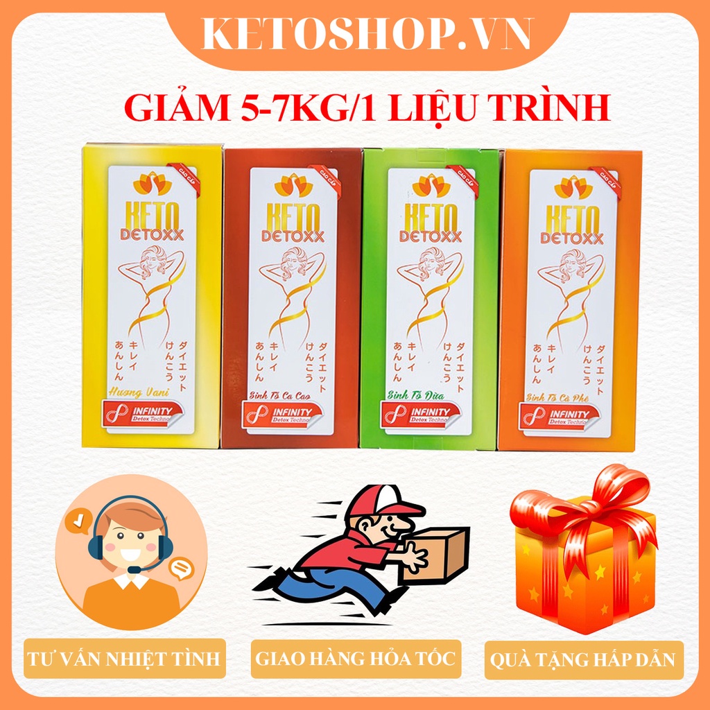 💖Combo 5 hộp Sinh tố Giảm cân Keto Detoxx - 💖Giảm cân cấp tốc - 💖Hiệu quả nhanh [CHÍNH HÃNG]