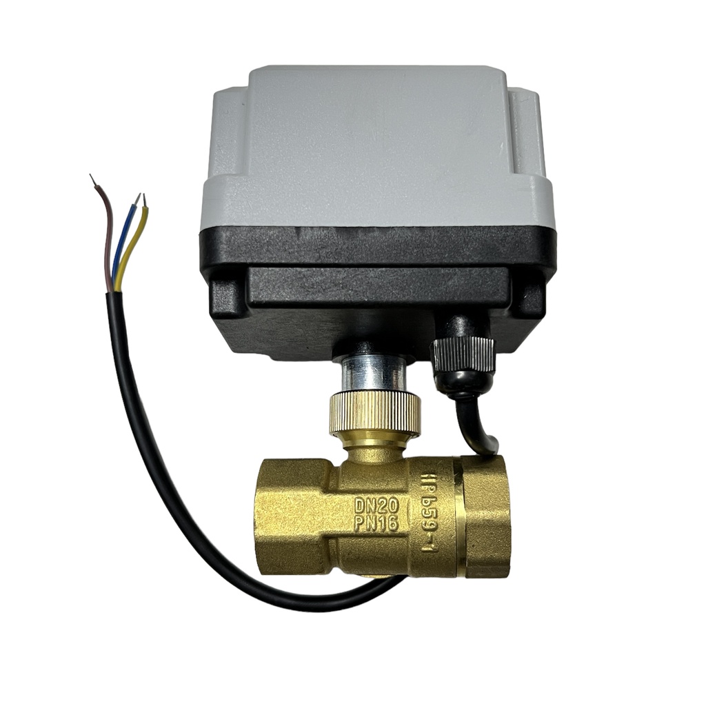 [Van bi điện 2 lỗ] Van khoá nước đóng mở điều khiển bằng motor điện 220v phi 42 49 60