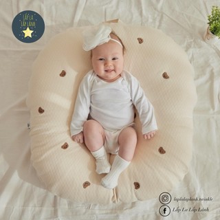 Gối chống trào ngược Rototobebe cho trẻ sơ sinh 0-12m, tháo vỏ, dễ vệ sinh, thoáng mát, mềm mại