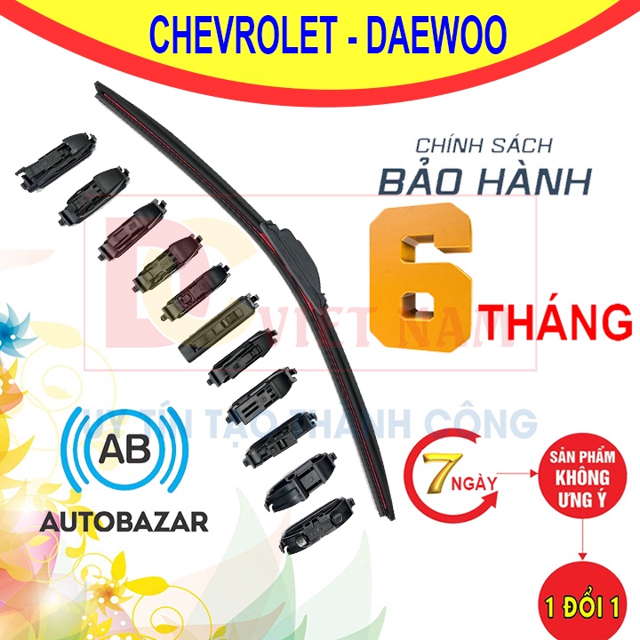 Thanh gạt nước mưa ô tô công nghệ Đức, dành cho các dòng xe của hãng CHEVROLET VÀ DAEWOO - BẢO HÀNH 6 THÁNG