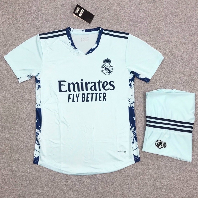 Set quần áo đá bóng CLB Real Madrid 2022/2023 - Mẫu mới vải gai thái - Hàng nam nữ mặc thoải mái