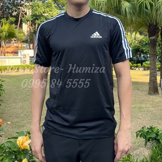 Áo ngắn tay nam Adidas men's Aeroready 3-stripes tee, Màu Đen GM2105
