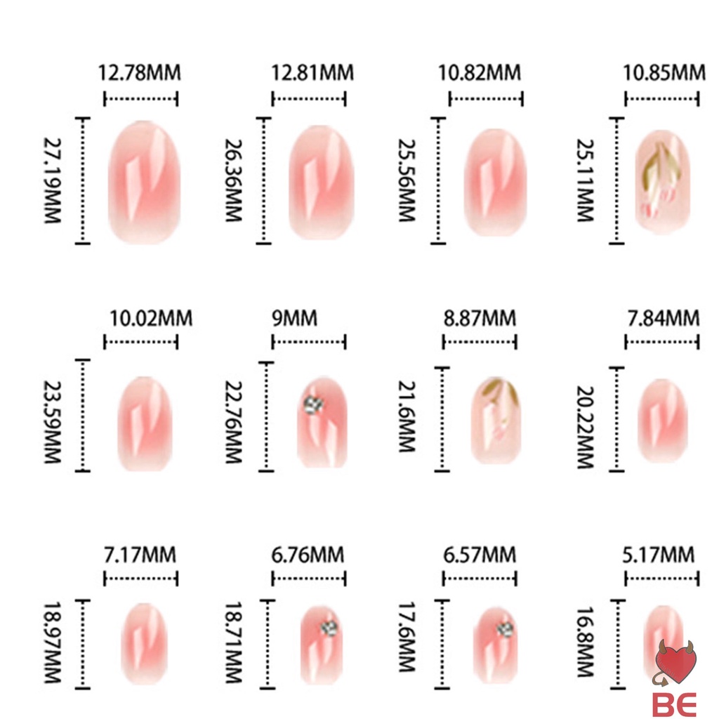 Set móng tay giả YADORNOS họa tiết hoa tulip không mùi an toàn tiện dụng cho phụ nữ mang thai