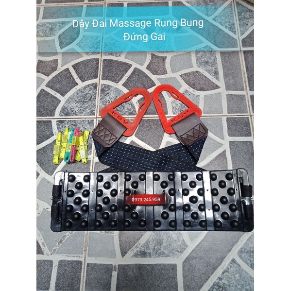 Dây đai Massage rung bụng đứng có gai, Dây đai Massage bụng đứng