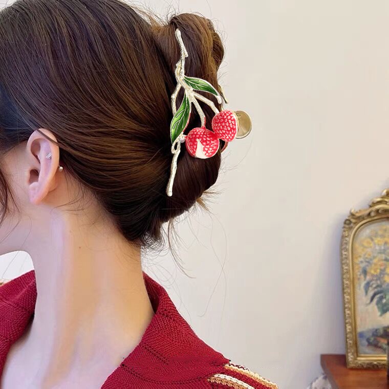 Kẹp Tóc Đính Đá Ngọc Trai Và Nơ Bằng Kim Loại Thời Trang Hàn Quốc