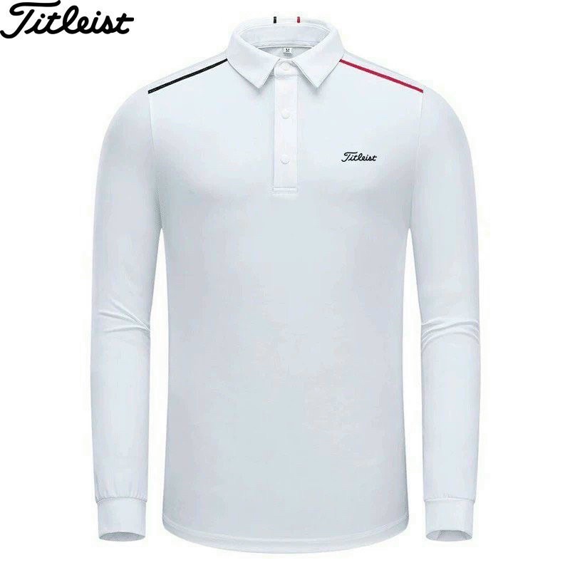 Áo golf nam dài tay chất vải co dãn thoáng mát