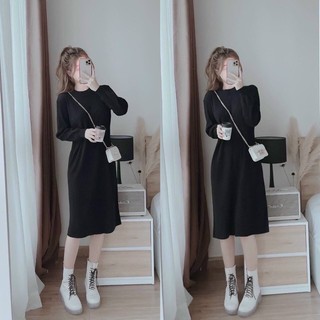 ĐẦM SUÔNG LEN ĐŨA 3 MÀU