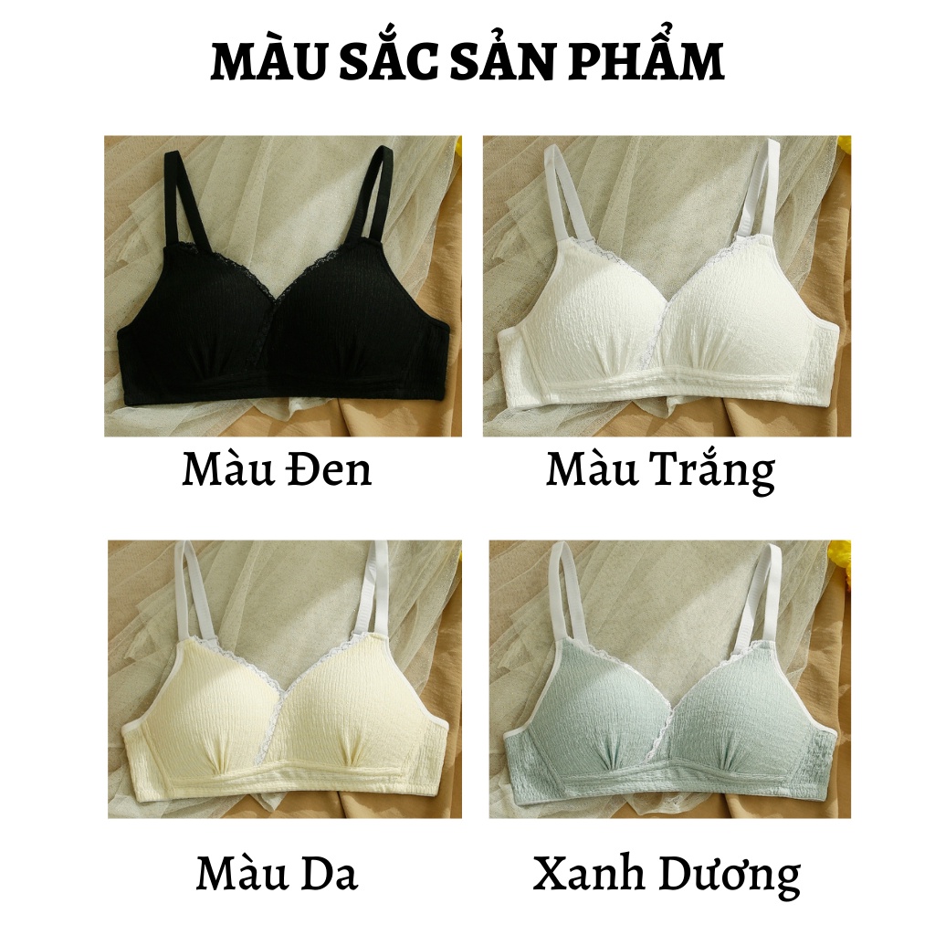 Áo Lót Cotton Nhún Mềm Mại Mút Mỏng - Áo Ngực Không Gọng Ôm Ngực TOPBRA AL16