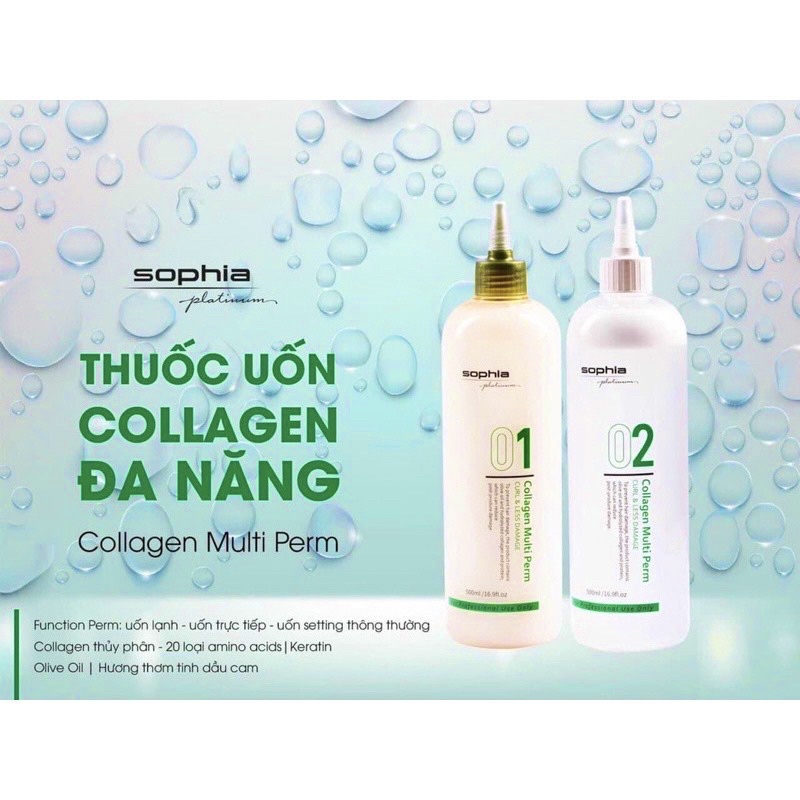Thuốc uốn tóc collagen đa năng sophia ( Hàn Quốc)