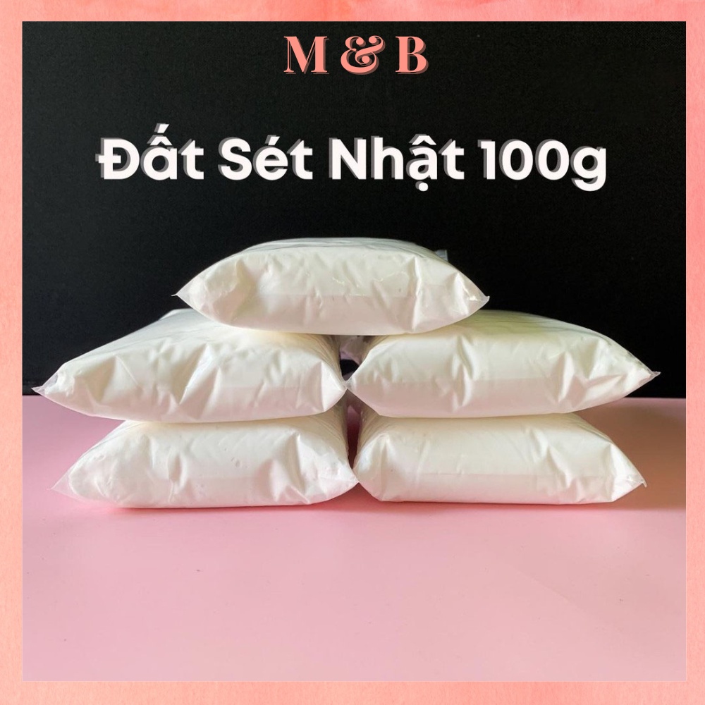 Đất Sét Trắng Nhật Tự Khô Nhẹ 100g, Nguyên Liệu Làm Slime, Softclay Nặn Hình, Làm Butter Slime Cho Bé Tự Do Sáng Tạo