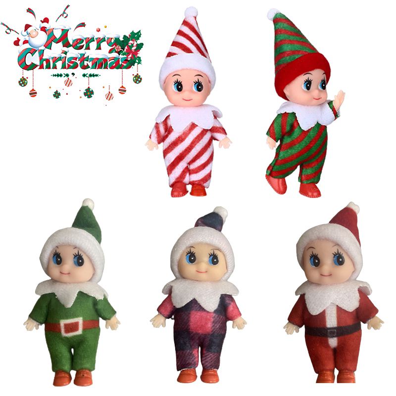 Đồ Chơi Giáng Sinh Hình Yêu Tinh 9cm Trang Trí Đa Ứng Dụng