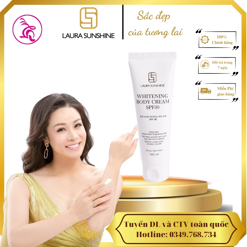 Kem body trắng da Nhật Kim Anh - Laura Sunshine Whitening Body Cream SPF 30