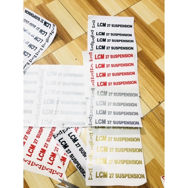 Tem phuộc trước lcm decal phuộc trước lcm dán dc nhìu loại xe máy