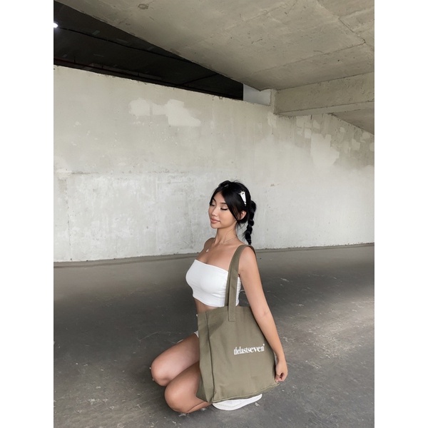 Túi vải Dallast canvas tote bag - Túi vải Canvas Nâu Xanh rêu Thelastseven