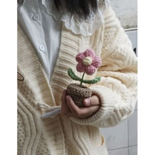 Chậu Hoa Len Mini Handmade