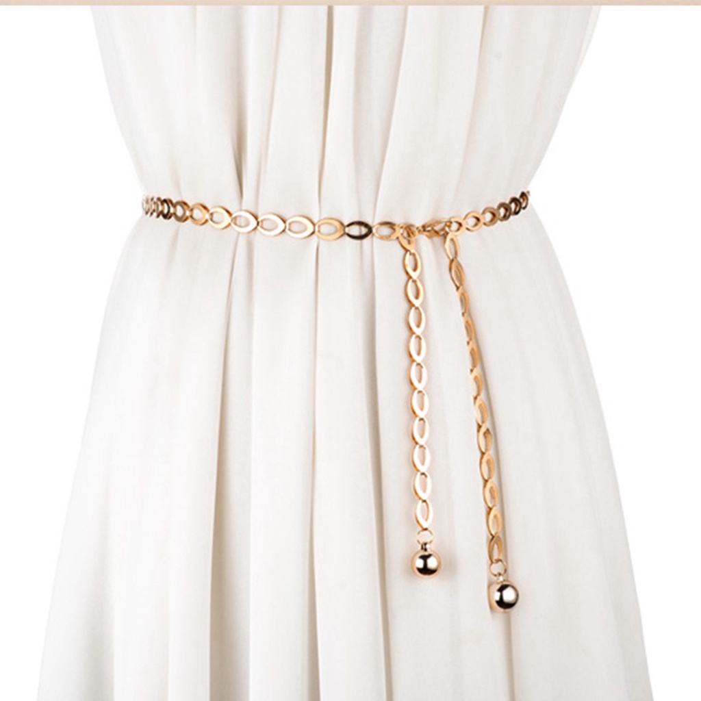 Thắt Lưng Dây Xích Bằng Kim Loại Thời Trang Dành Cho Nữ