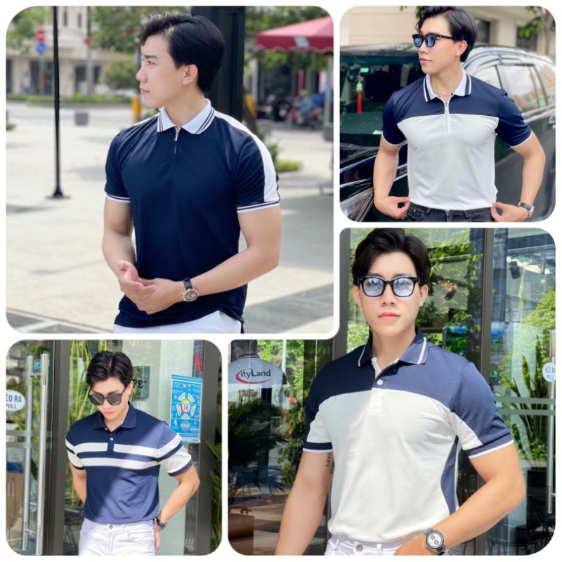 Áo polo nam XANH RÊU HOTTREND, áo cao cấp vải cá sấu size VNXK sang trọng, thời trang - HOKOMEN