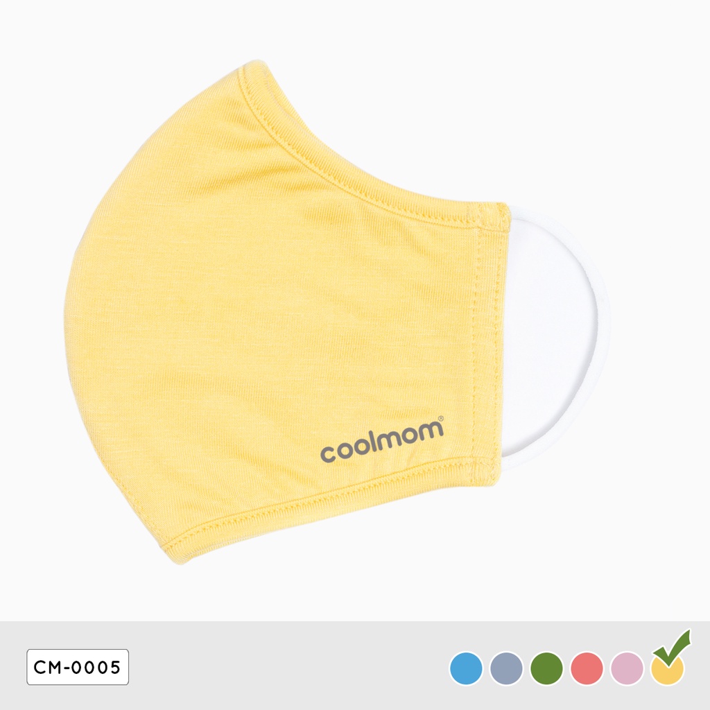 Khẩu trang trẻ em Coolmom chất liệu vải sợi tre cao cấp 2 lớp CM-0005