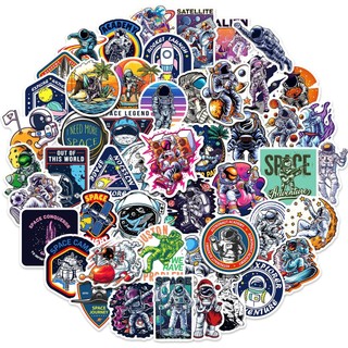 01 Sticker Phi hành gia không gian vũ trụ chống nước, dán trang trí laptop, điện thoại, mũ bảo hiểm, vali...