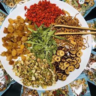 TRÀ ĐÔNG TRÙNG - LONG NHÃN [THƯỢNG HẠNG] Chuyên Bồi bổ cơ thể, Tăng sức đề kháng, Giảm suy nhược, Phục hồi sức khỏe