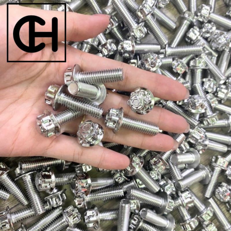 Ốc 8li trụ M3 inox 304 bắt pas heo , treo bô , gác chân