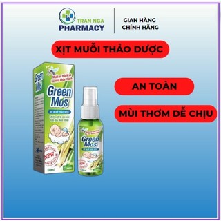 Xịt muỗi thảo dược green mos - an toàn - dịu êm 100ml