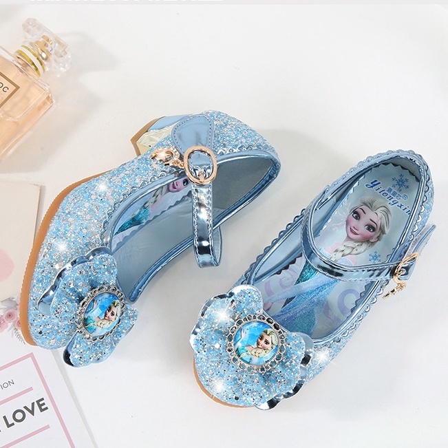 Giày cao gót công chúa Elsa cho bé gái từ 2-5 tuổi - chất liệu cao cấp, êm chân