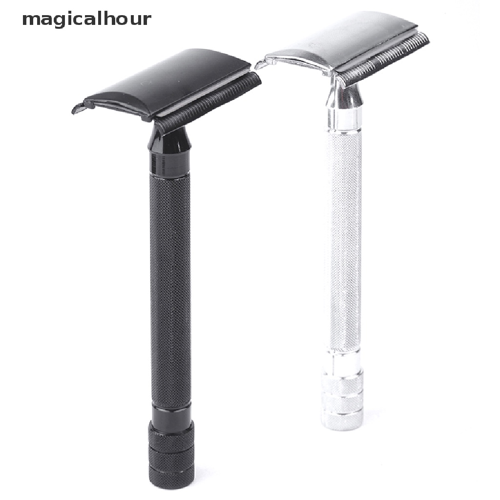 Magicalhour ^ ^ Dao Cạo Râu Nam Cổ Điển An Toàn Điều Chỉnh Được Kèm Cọ Nhỏ * Mới