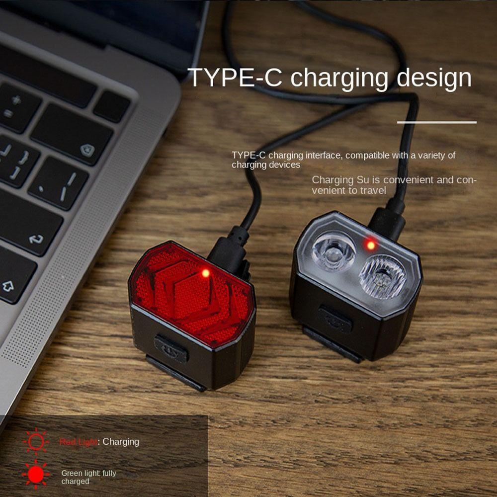 Đèn Pha LED Cảnh Báo Gắn Đuôi Xe Đạp Có Thể Sạc Lại Bằng Cổng USB