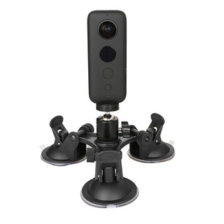  Chân máy & vít gắn cốc hút ba cho Insta360 Go Ultra   X5   X4   X3   Go 3s   X 4   ONE X 2   DJI Action 4 3 2   Gopro Hero cho kính chắn gió ô tô 