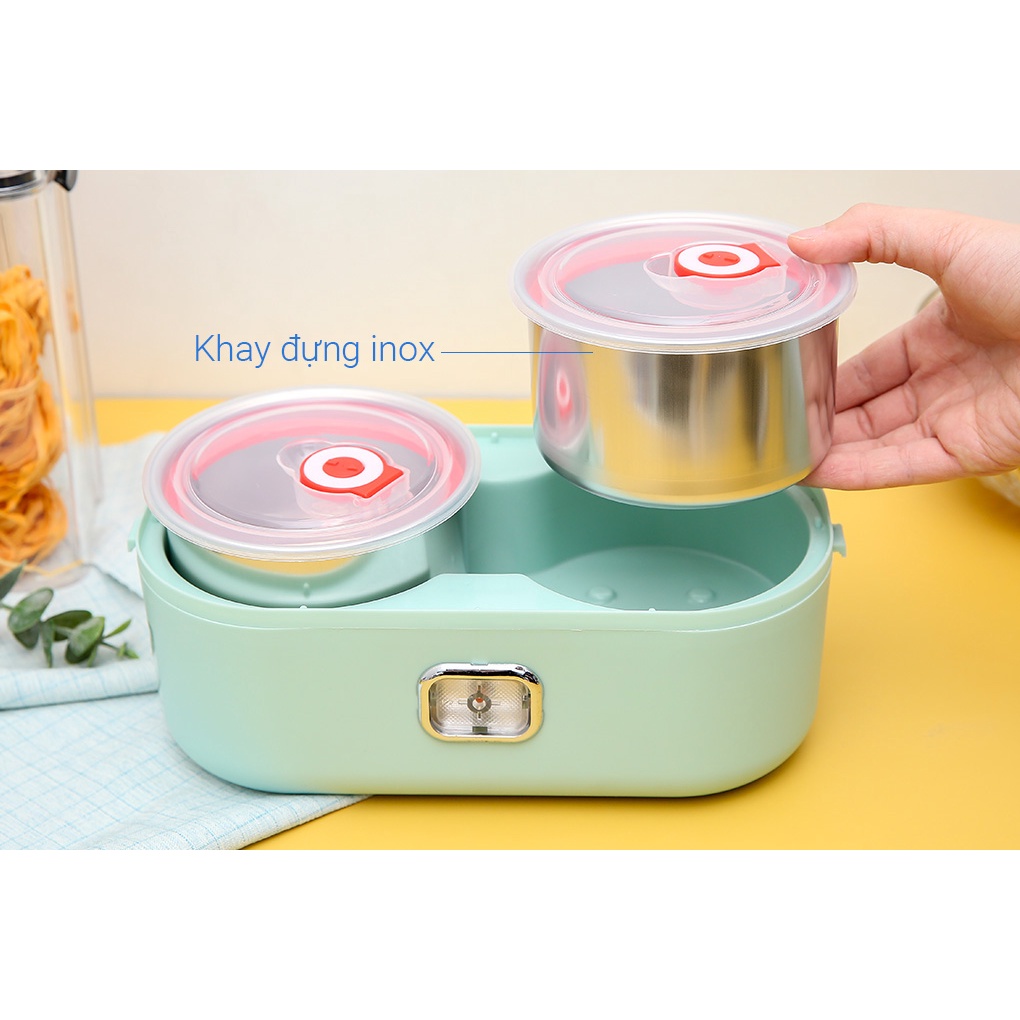 Hộp Hâm Nóng Thực Phẩm MISHIO MK317 Dành Cho Văn Phòng - Hàng Chính Hãng