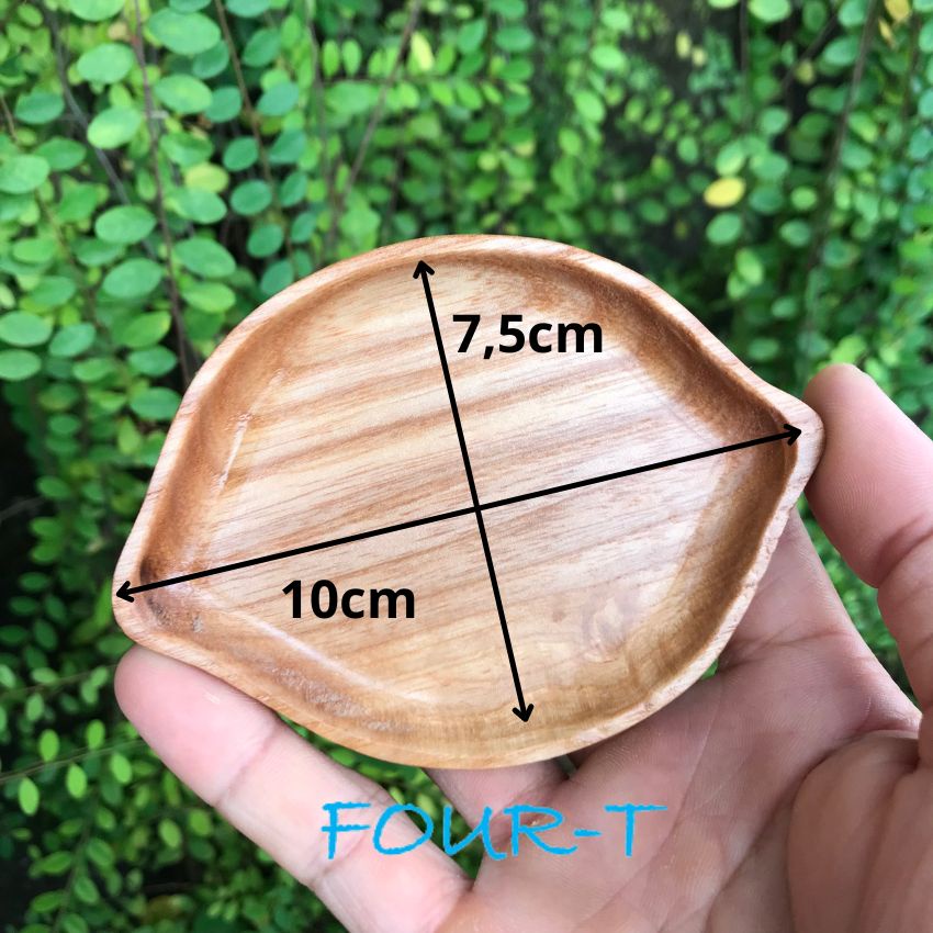 Khay Gỗ Mini Hình Lá, Tim, Mây Dễ Thương