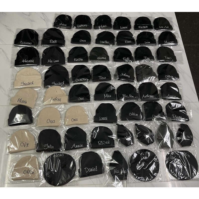 Mũ len THÊU TÊN độc quyền style cực chất cho bé