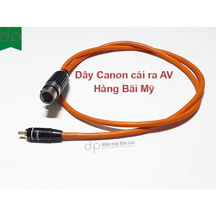 Dây Canon cái ra Av, Dây Canon cái ra bông sen  Chống nhiễu cao cấp - Hàng Bãi Mỹ