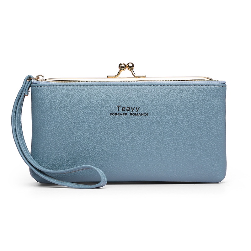 IELGY Ví Da Mềm Dáng Dài Phong Cách retro Thời Trang Cho Nữ