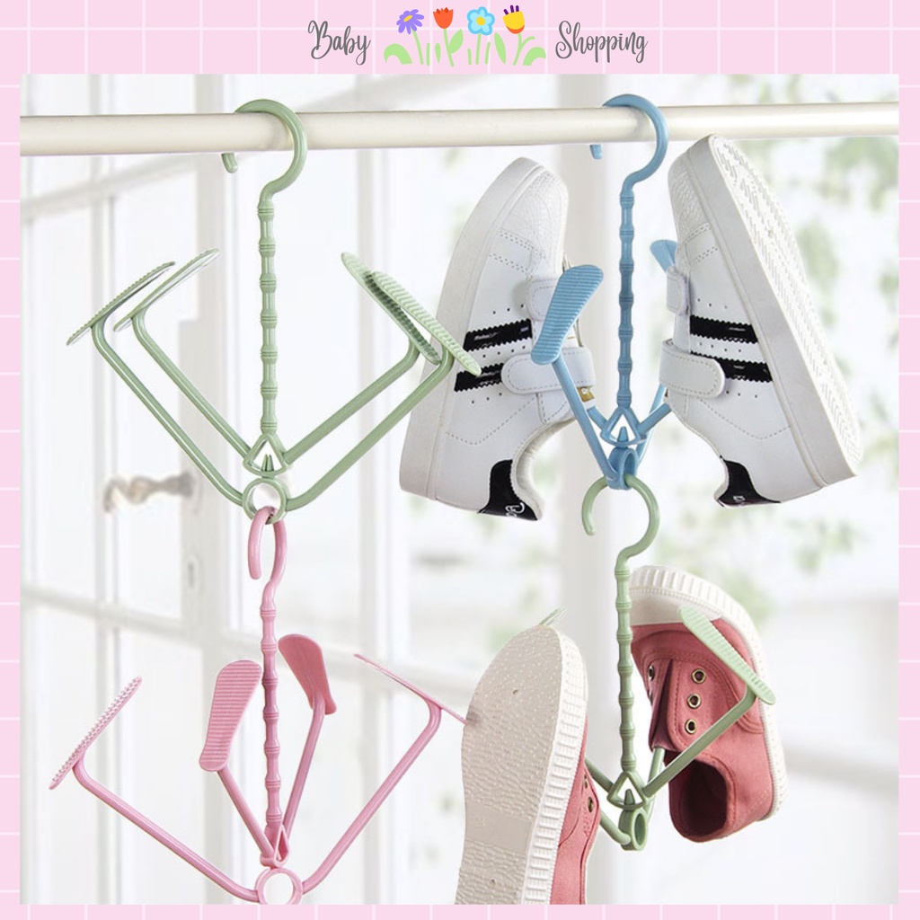 Móc phơi giày dép 4 nhánh chống gió Baby Shopping