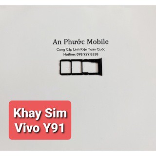 Khay sim Điện thoại Vivo Y91C / Vivo 1820 hàng Zin tháo máy