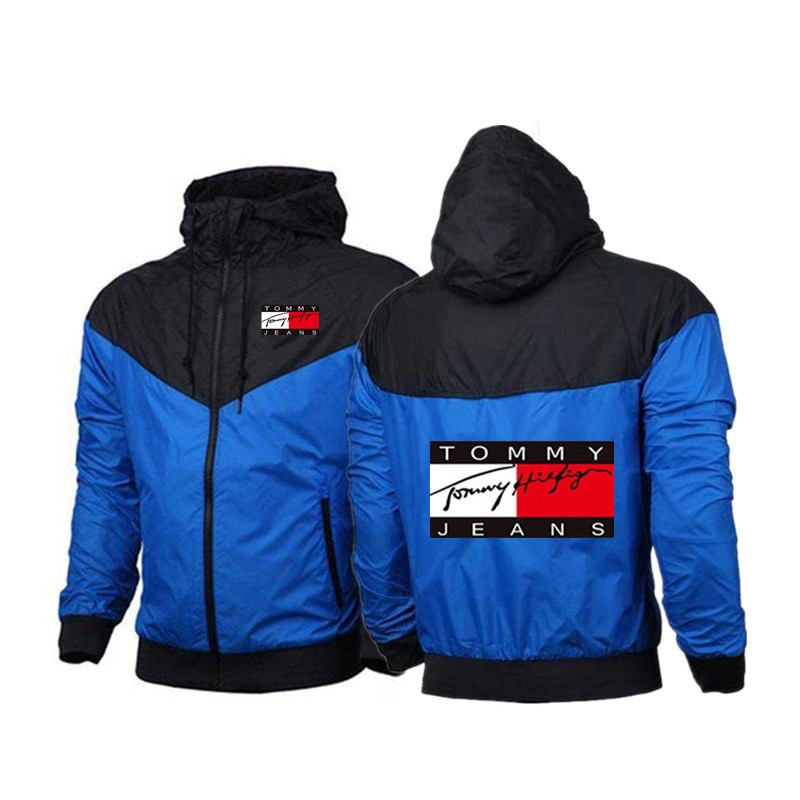 Áo Khoác Thể Thao In Chữ Tommy Thời Trang Xuân Thu 2022 Cho Nam