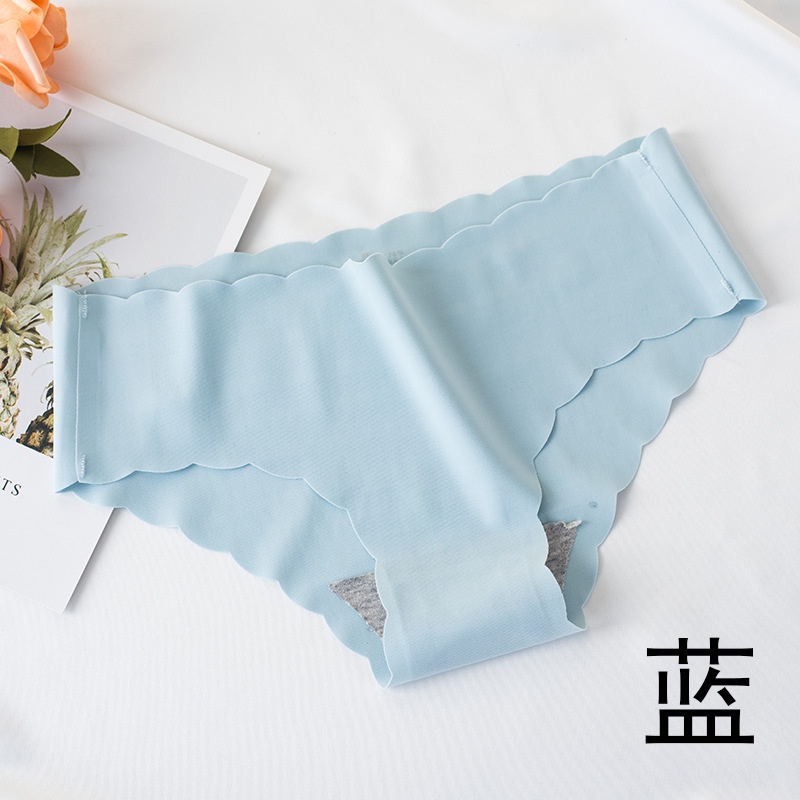 quan lot nu đúc su thun lạnh không đường may KIMCHIBIKINI Quần lót nữ lụa đáy cotton kháng khuẩn sexy cao cấp QL015