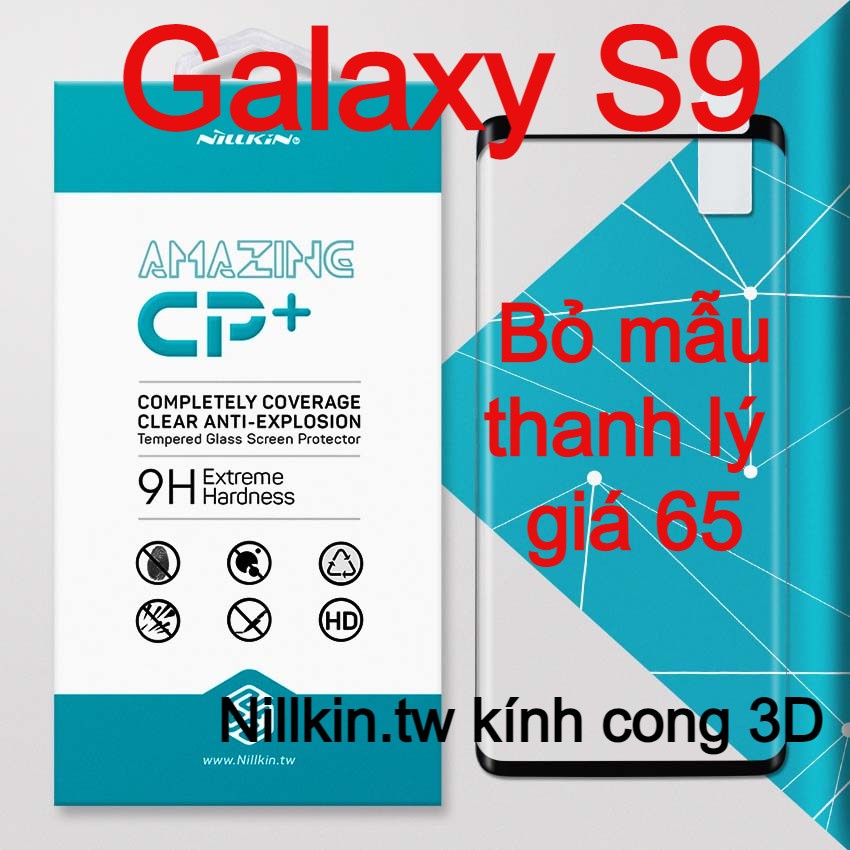 Kính cường lực Galaxy S9 hiệu Nillkin.tw Full LCD keo viền siêu chắc