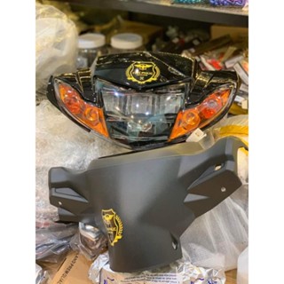 Full bộ đầu đèn 2 tầng lắp Sirius 50-110cc + Tặng Chân H4 + Tặng Demi