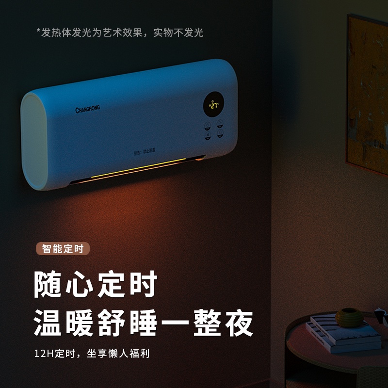 Máy Sưởi kèm quạt làm mát treo tường phòng tắm Changhong